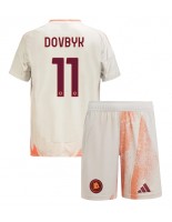 AS Roma Artem Dovbyk #11 Bortedraktsett Barn 2024-25 Korte ermer (+ bukser)